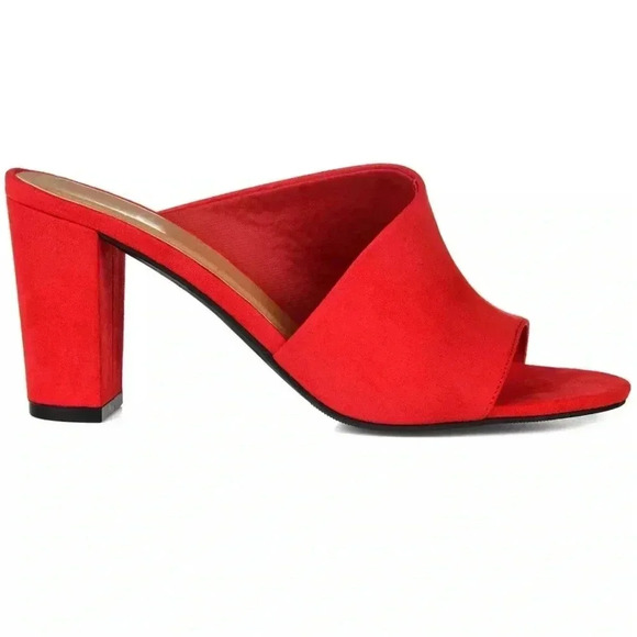 Journee Collection Women's Allea Block Heel Dress Sandals Sz 7.5 NWB - Picture 2 of 5